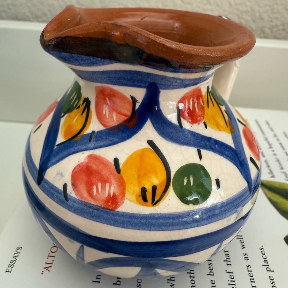 Hand Crafted Multicolor Small Ceramic Creamer - Picture 7 of 9